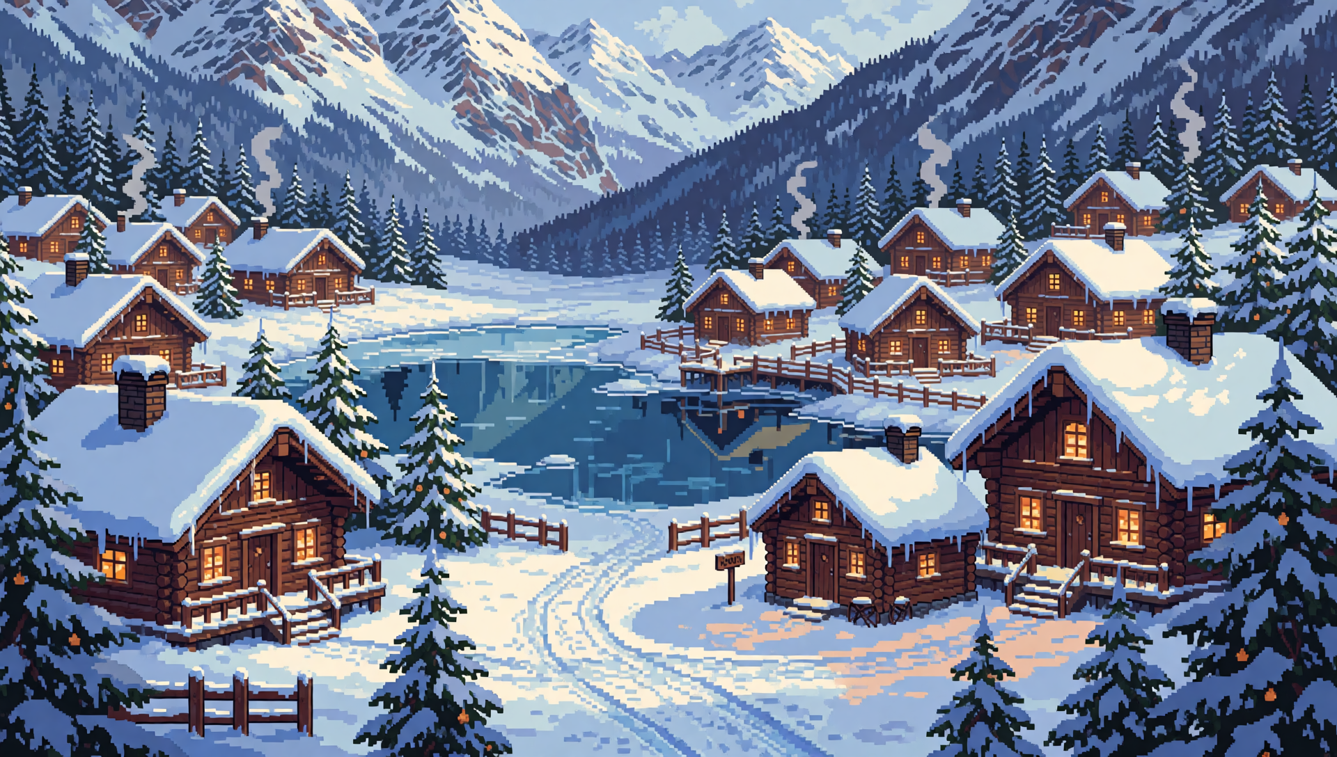 Snowy Village Sim